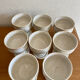 Beige glazed stoneware bowls