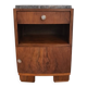 Art Deco side table in wood and marble – 1930s – bedside table