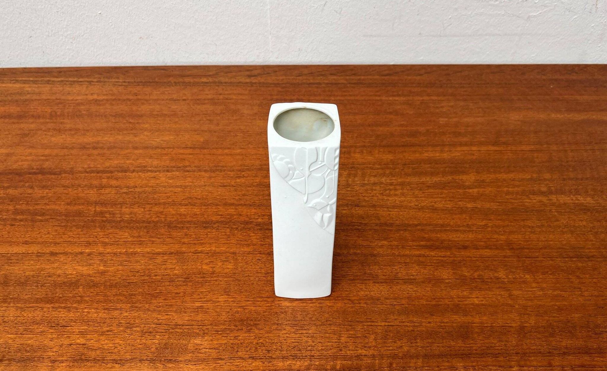 Vintage German vase in white porcelain by KPM Royal Porcelain, 1970s.