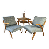 Set of chairs by Frantisek Jirak with table
