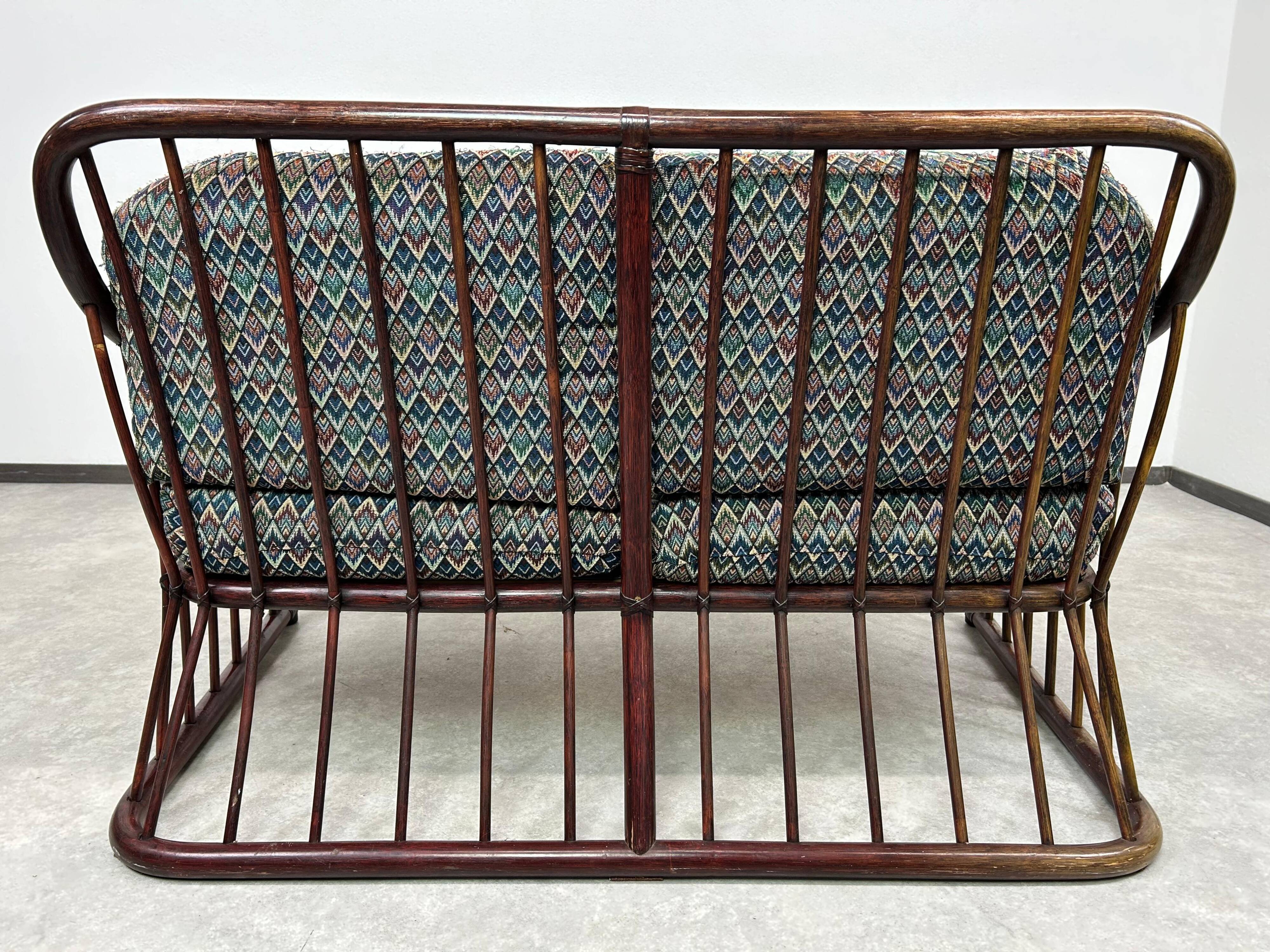 Canapé en bambou de style mid-century moderne par Gervasoni