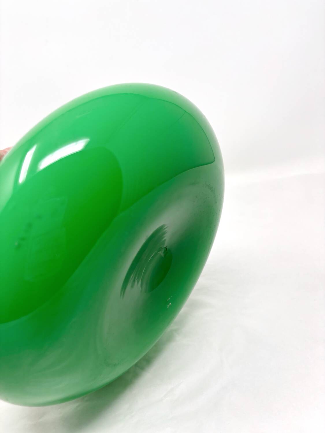 Vase carafe en opaline Empoli vert