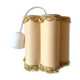 Vintage suspension lampshade with fringes