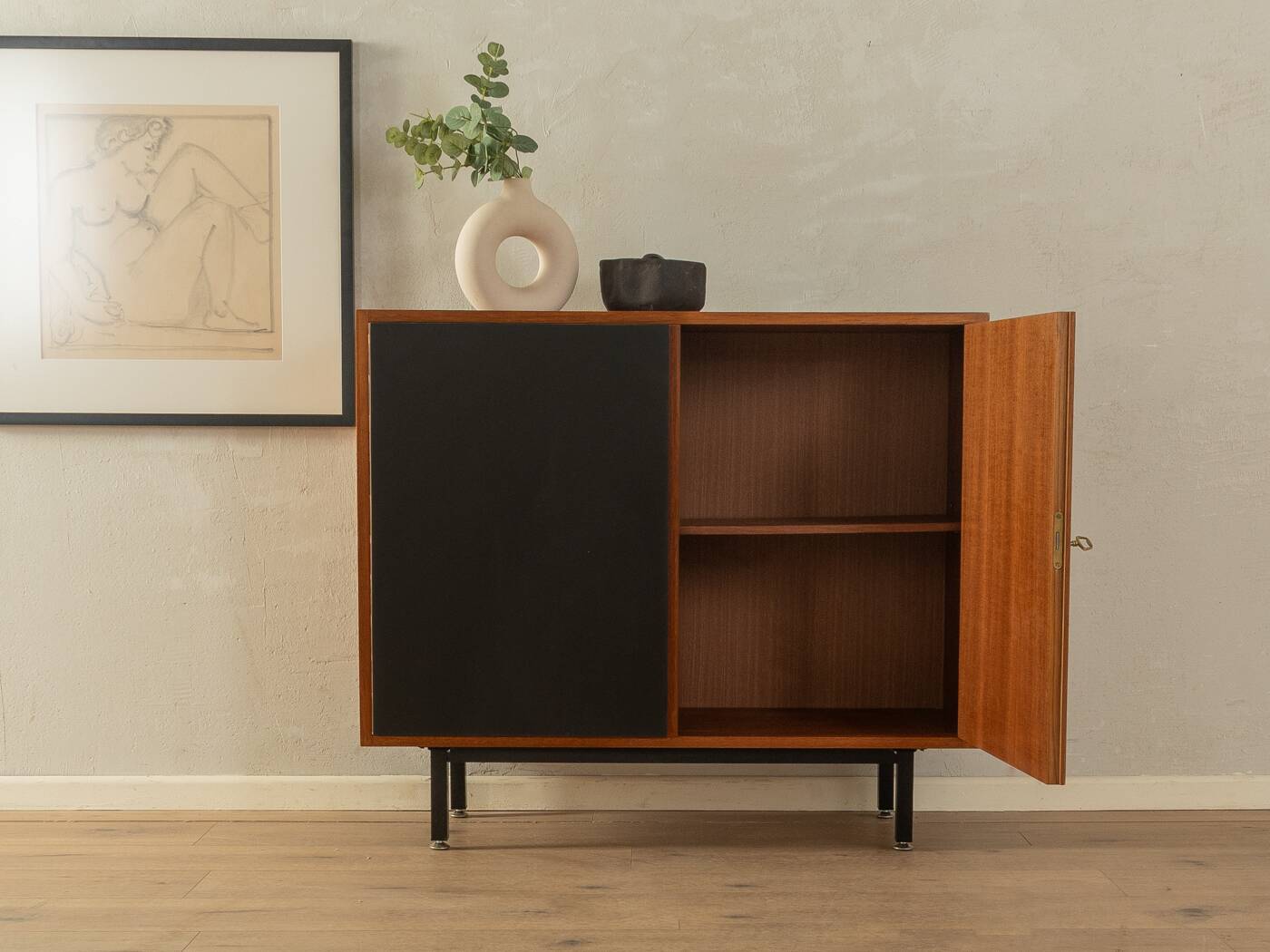 Black and White Dresser, Vintage 60s