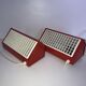 Pair of metal wall lights IKEA type V204 red