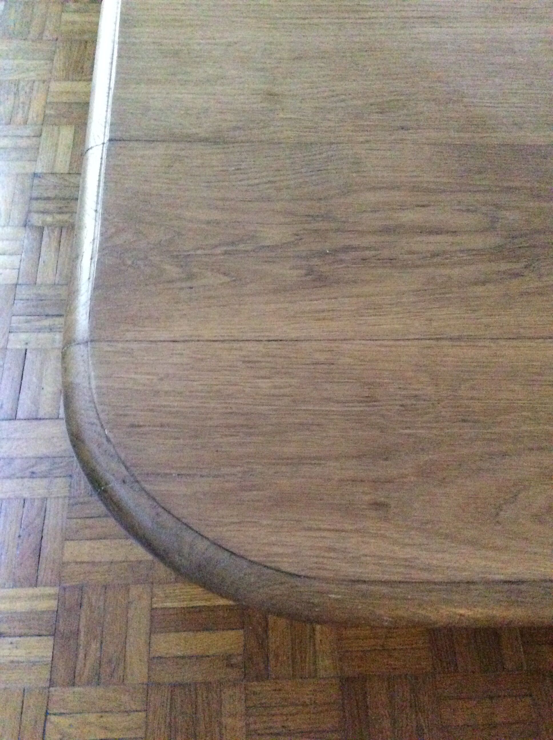Square oak coffee table