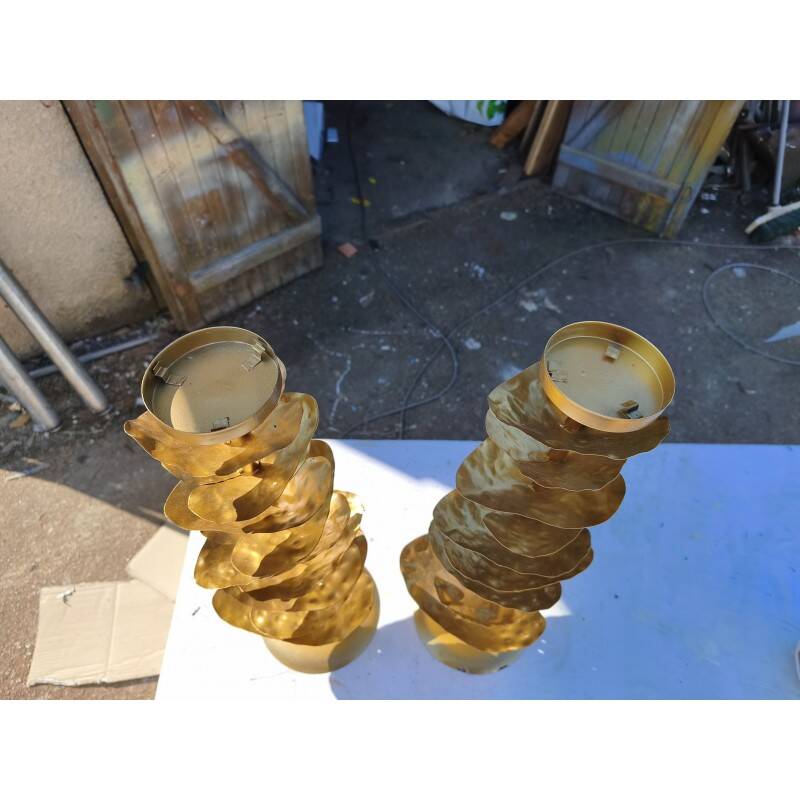Vintage gold metal decor