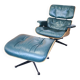 Fauteuils Lounge Eames ,production Herman Miller, avec ottoman. En cui