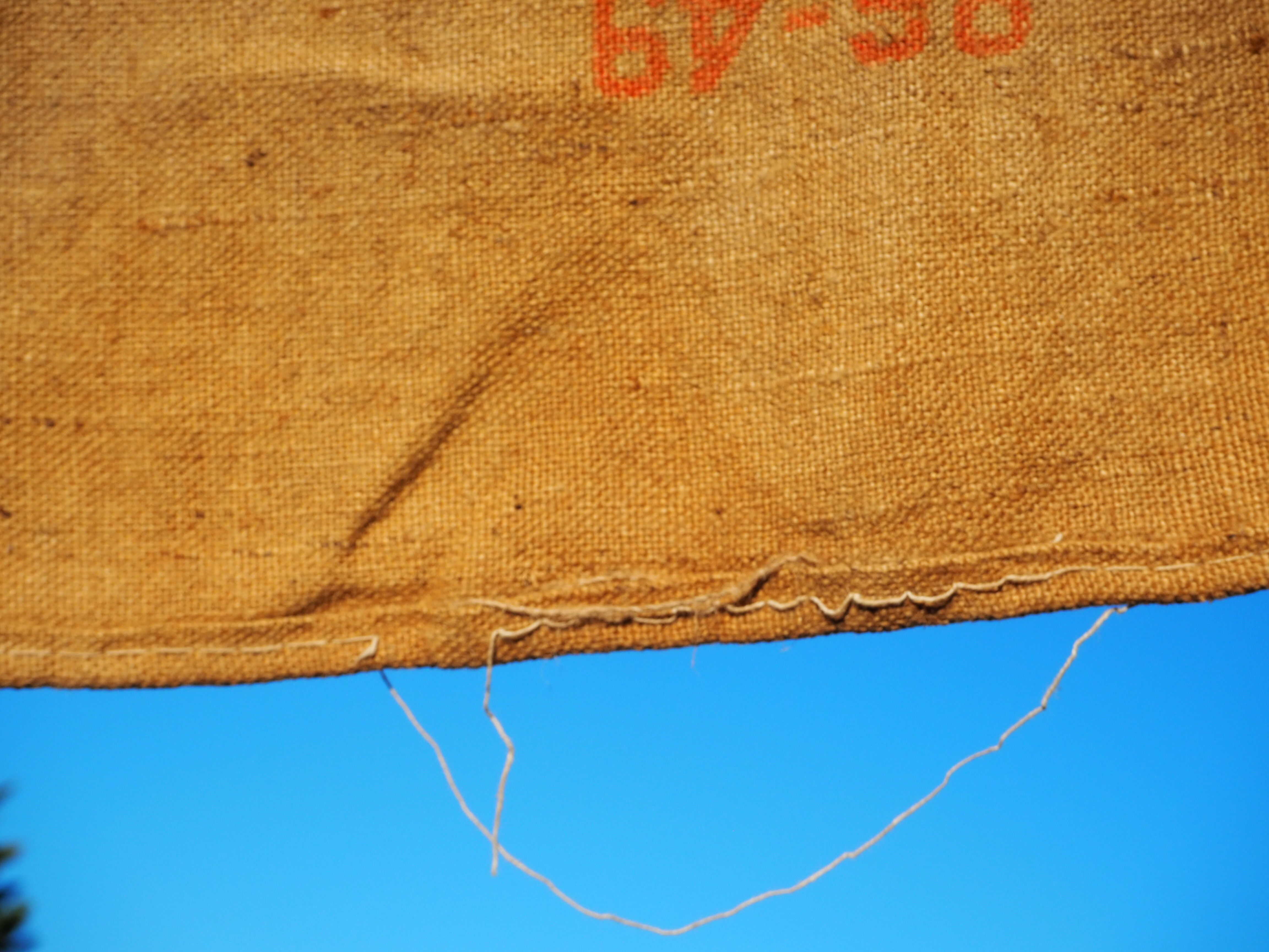 Burlap bag: "The potash of Alsace"