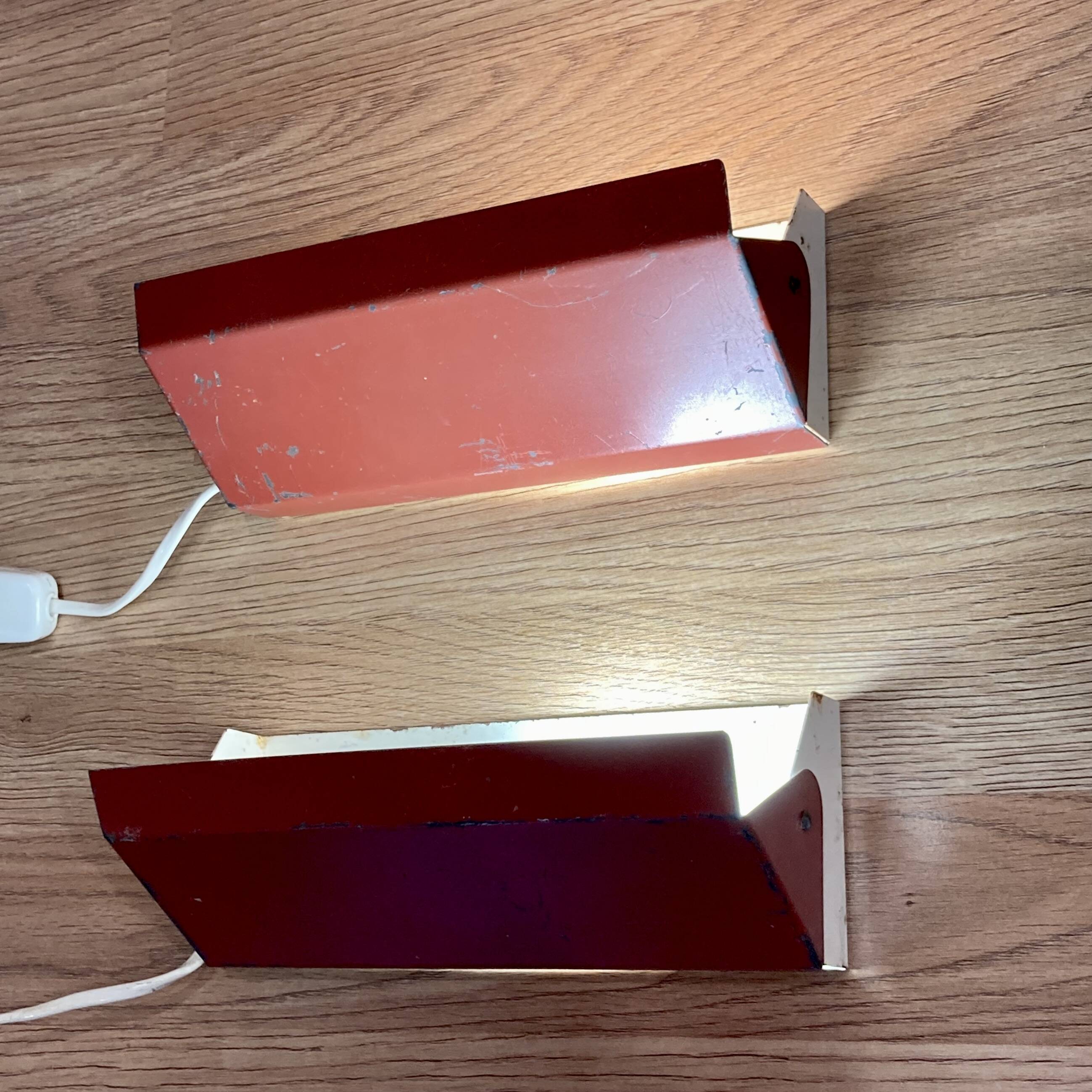 A PAIR OF MODULAR WALL LIGHTS 1950.