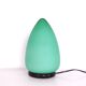 Lampe de table en forme d'oeuf en verre de Murano vert