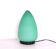 Egg-Shaped Table Lamp in Green Murano Glass