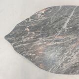 Italian marble leaf shape coffee table, 1980's