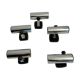 Set of 5 vintage chrome swivel wall lamps, Italy 1970