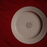 Talking plate Creil and Montereau Lebeuf Milliet gold medal between 1834 and 1839 La sylphide