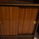 Vitrine en acajou verni 1960/70