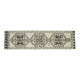 1970s Vintage Turkish Handmade Wool & Cotton Beige Runner Rug 96x361