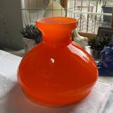 Abat-jour verre orange style vintage