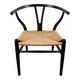 Oak lacquered chair with cord, model CH-24 "Wishbone" by Hans J. Wegner for Carl Hansen & Søn, Denmark, 1960
