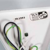 Minimalist 80s wall lamp, postmodern light fixture.