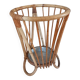 Vintage wicker umbrella stand
