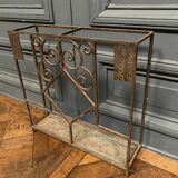 Art Deco umbrella stand in hammered ironwork 1930