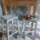 2 tabourets années 50s