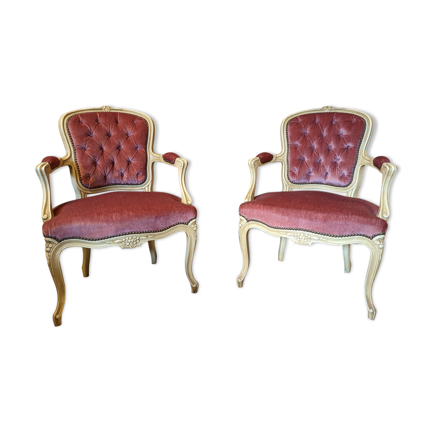 Pair of Louis XV armchairs