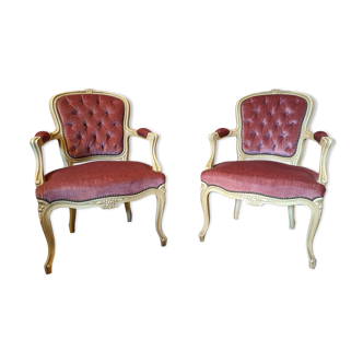 Pair of Louis XV armchairs