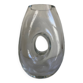 Vase en cristal massif 1970 design space age