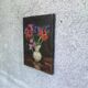 oil on canvas, old painting anemones