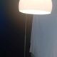 Large 70s ARC floor lamp in brushed stainless steel