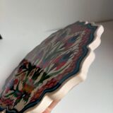 Flowery turkish trivet table mat
