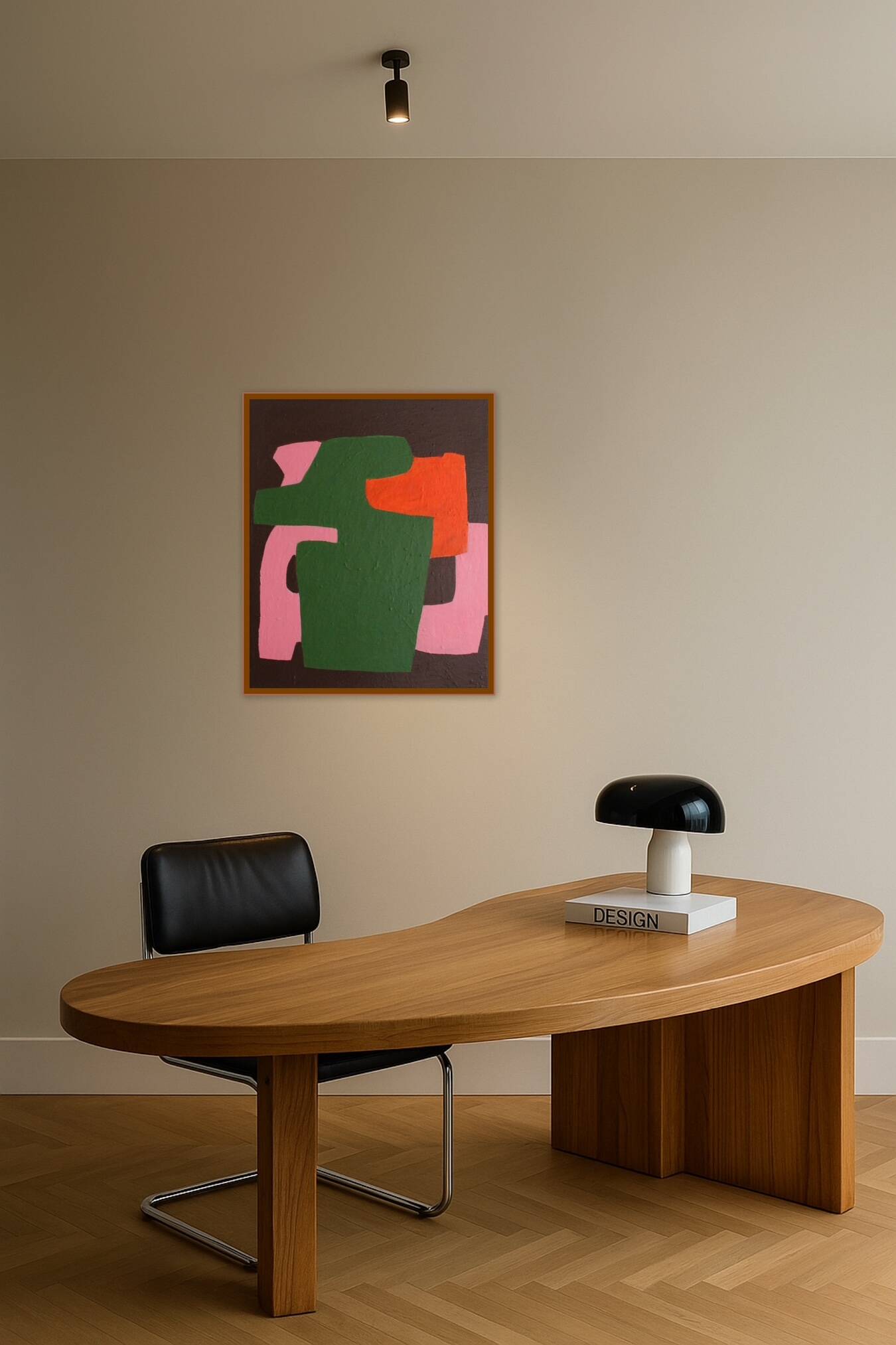 Minimalist colorful abstract "brick 2" by Bodasca