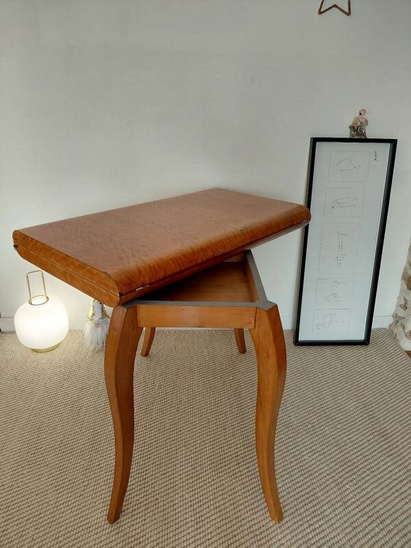 Table portefeuille vintage flamme années 50s