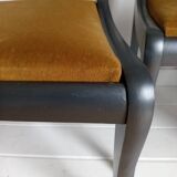4 velvet seat chairs