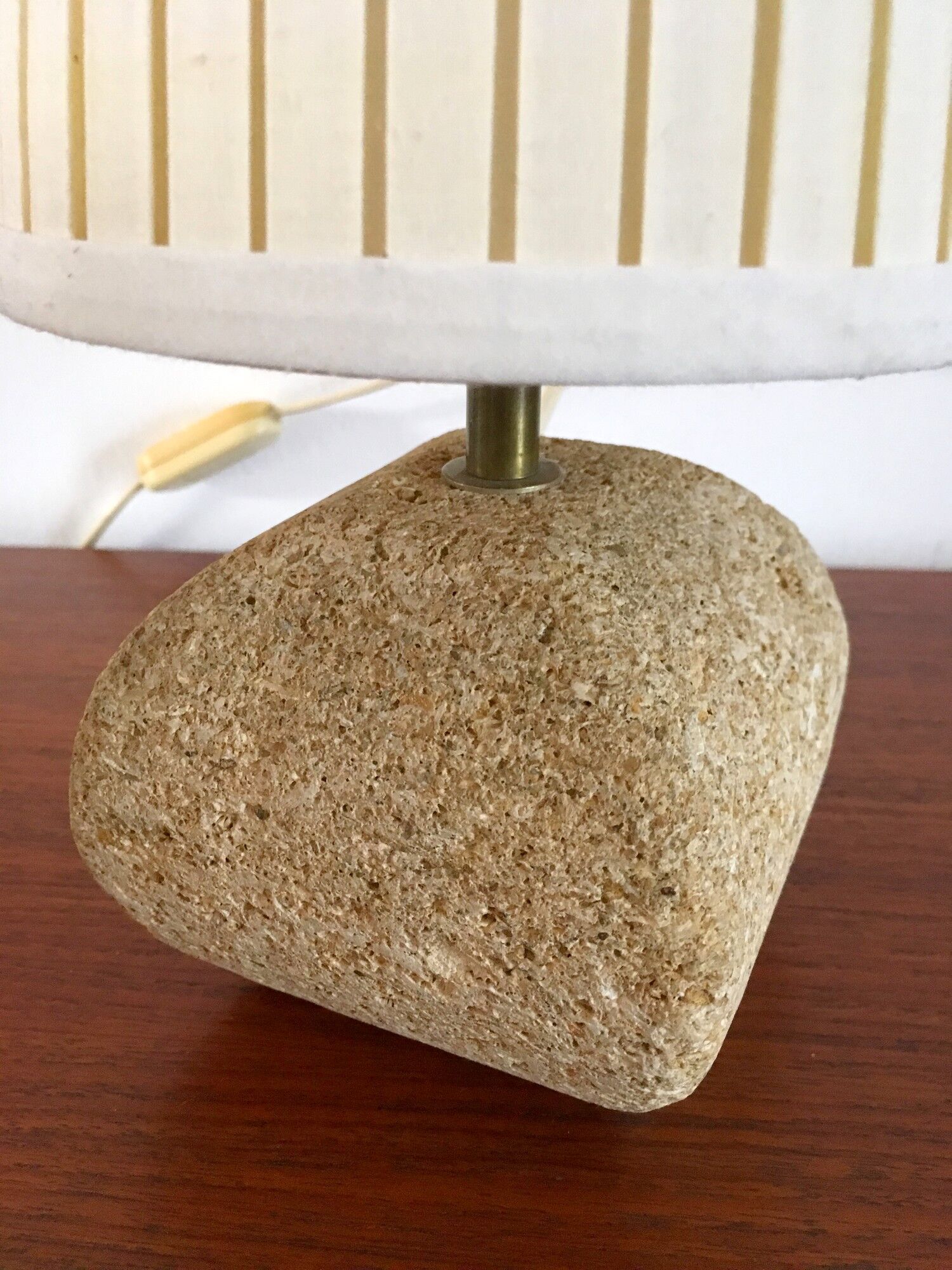 Vintage stone lamp 70s