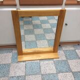 Wooden mirror shelf