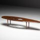 Organic modern coffee table with natural void, France, mid 20th century