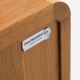 Oak sideboard with tambour doors by Kibaek Møbelfabrik