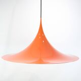 Large Trumpet Pendant In Orange By Claus Bonderup For Fog & Mørup From 1970