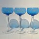 Six crystal wine glasses Val Saint Lambert model Saumur.