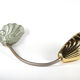 Vintage, lamp, lamp lamp bedside, lampe lamp table lamp metal and cast aluminum, shell, office, art deco lamp, table lamp