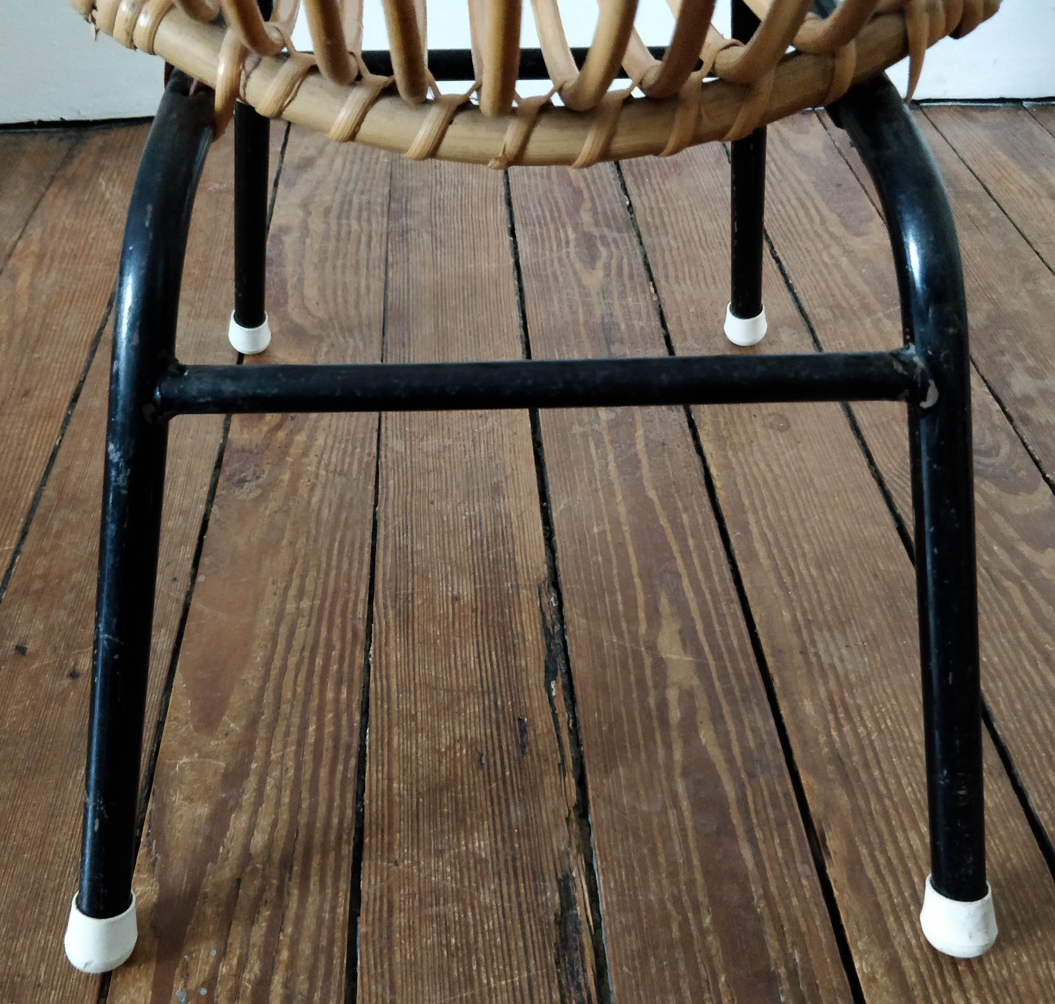 Fauteuil enfant vintage en rotin
