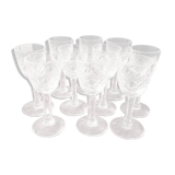 Suite of 10 Lemberg Crystal de Lorraine drips