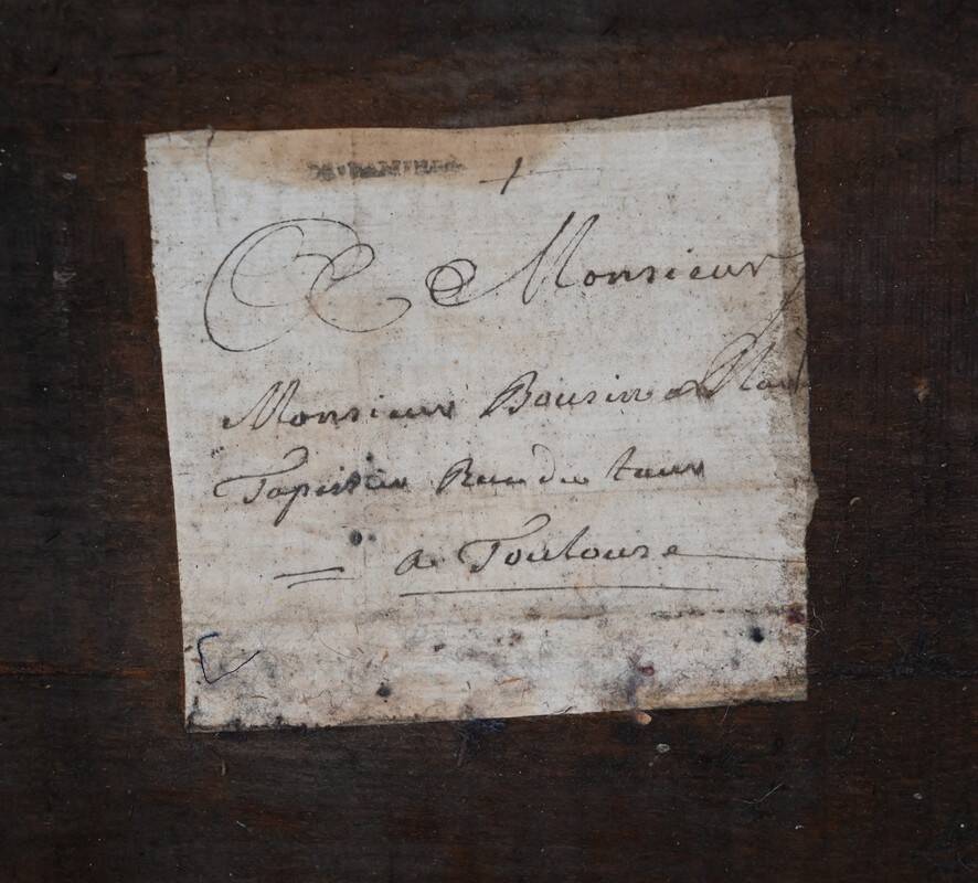 Important gilded wooden mirror, Louis XV period – 1768