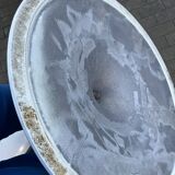 Vintage round Knoll Tulip eettafel (137cm) Marmer