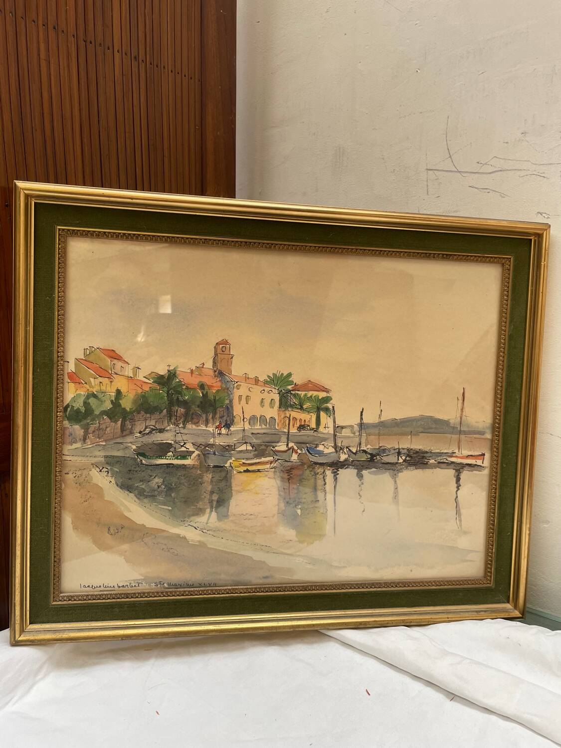 watercolour from the 1930s by Jacqueline Barbet