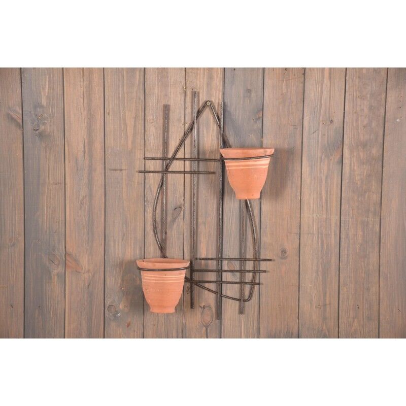Retro double pot holder