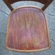 Set of 4 bistro chairs, wooden seats 1925